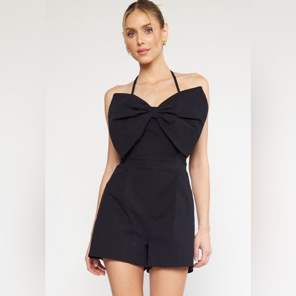 Entro Black Bow Romper.